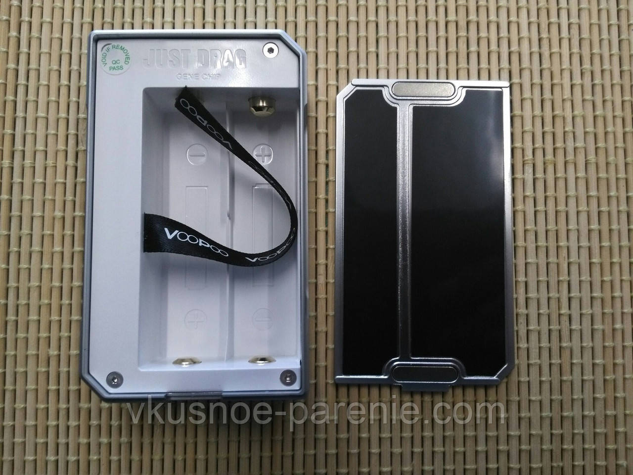 Бокс мод VooPoo DRAG 157W TC (оригінал) Silver/Black
