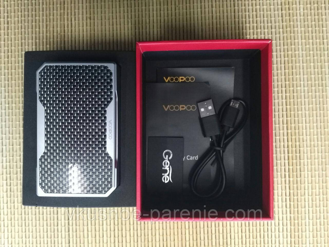 Бокс мод VooPoo DRAG 157W TC (оригінал) Silver/Black