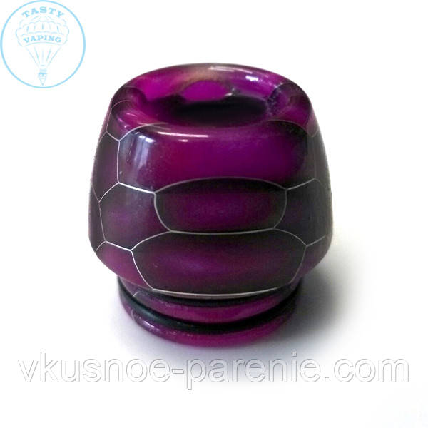Дриптип (мундштук) 810 епоксидна смола resin стільники Бузковий
