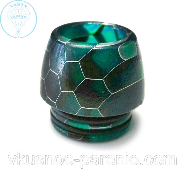 Дриптип (мундштук) 810 епоксидна смола resin стільники Зелений