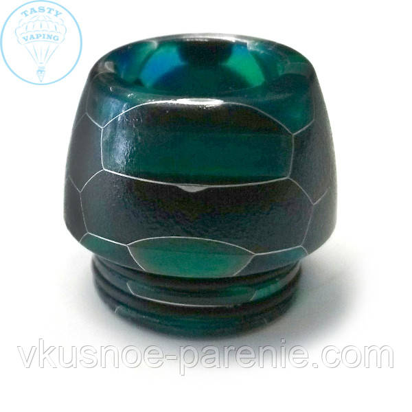 Дриптип (мундштук) 810 епоксидна смола resin стільники Зелений