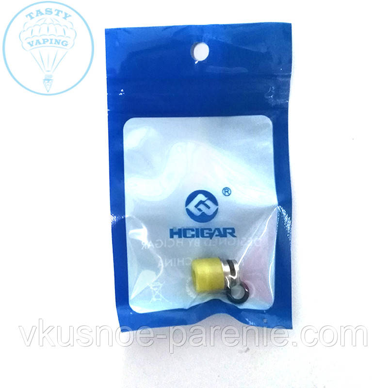 Дриптип (мундштук) 510 пластик 9 мм Жовтий