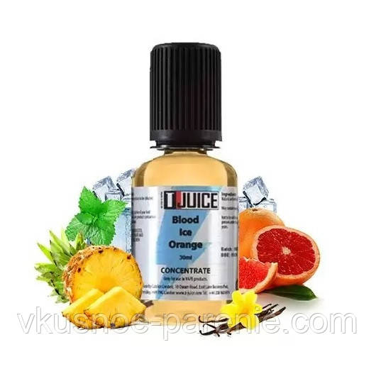 Ароматизатор T-juice Blood Ice Orange Concentrate 30 мл (Апельсин Фрукти Ваніль Ментол)