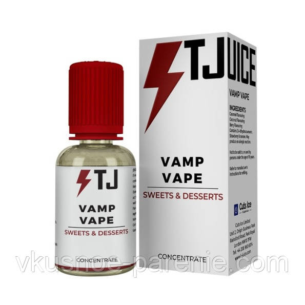 Ароматизатор T-juice Vamp Vape Concentrate 30 мл (Карамель Вершки Кокос)