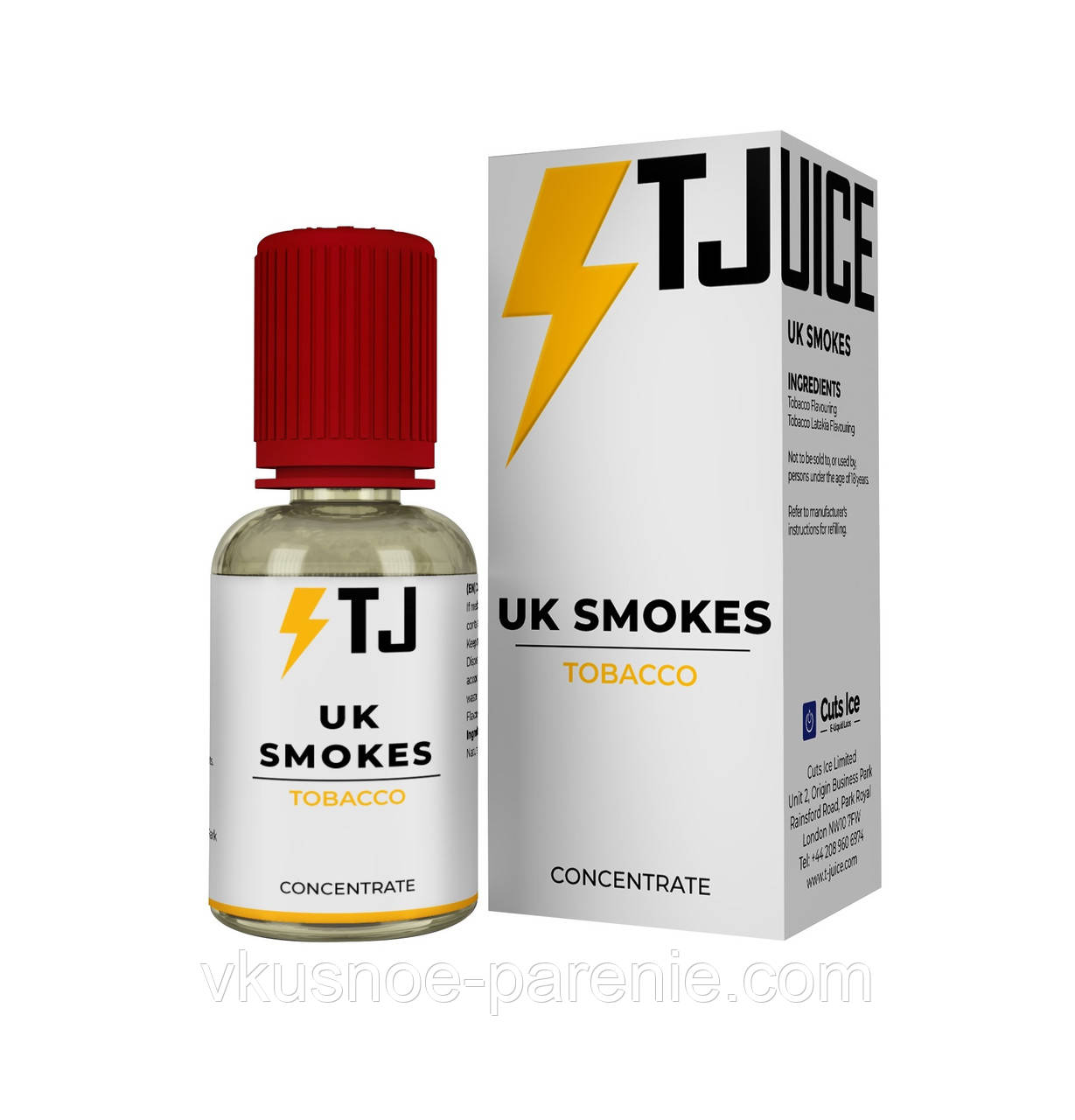 Ароматизатор T-juice UK Smokes Concentrate 30 мл (Тютюн Burley Latakia)