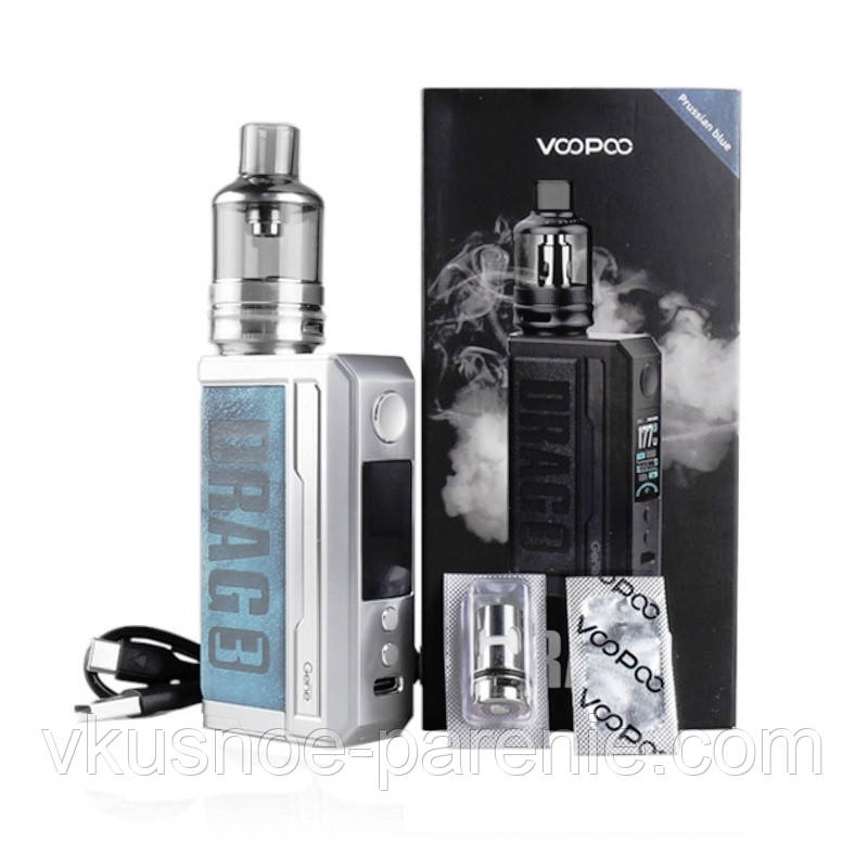 Voopoo DRAG 3 177W TC Kit with TPP Tank - електронна сигарета оригінал