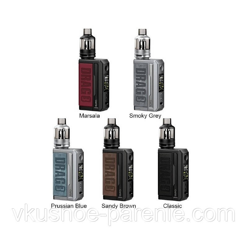 Voopoo DRAG 3 177W TC Kit with TPP Tank - електронна сигарета оригінал