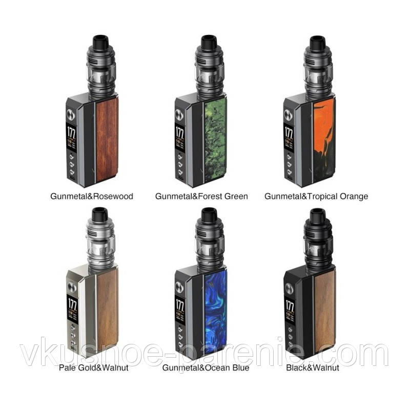 Vopoo DRAG 4 177W Kit with Uforse-L Tank &mdash; електронна сигарета оригінал Gun Metal Tropical Orange