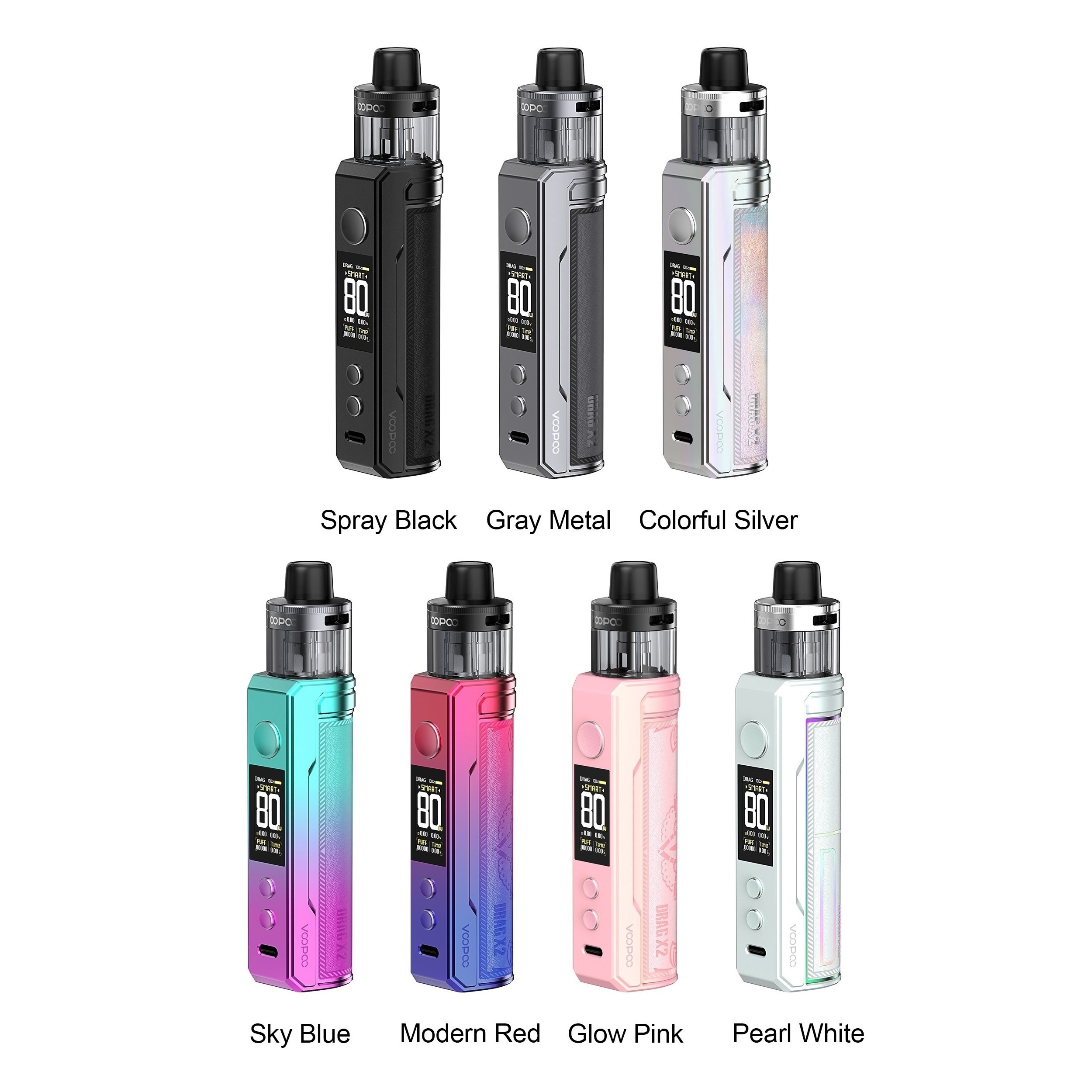 Voopoo DRAG X2 Pod Mod Kit 80W Sky Blue - електронна сигарета підсистема оригінал