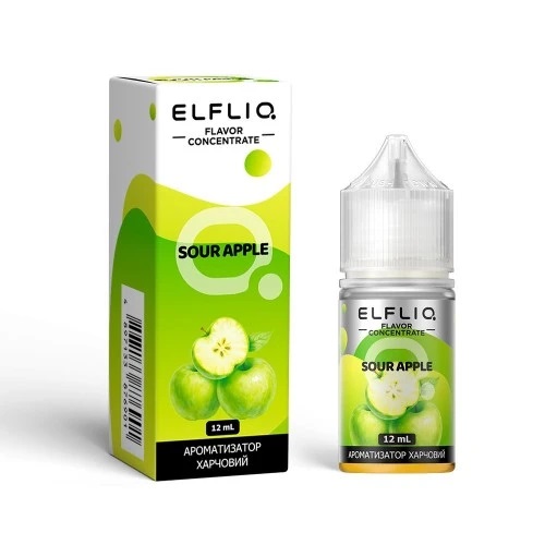 Комплект ELFLIQ 30 мл Sour Apple (Кисле Яблуко)
