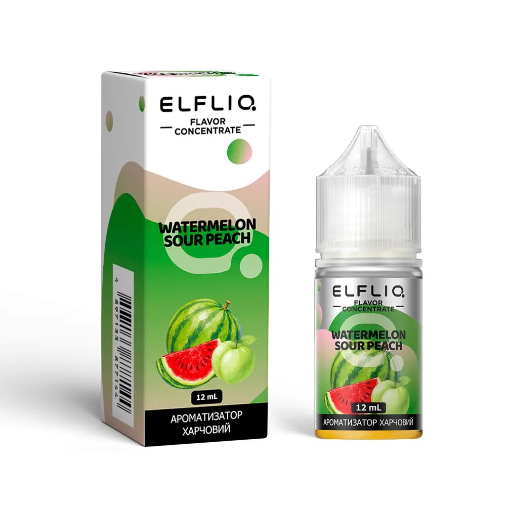 Комплект ELFLIQ 30 мл Watermelon Sour Peach (Кавун Персик)